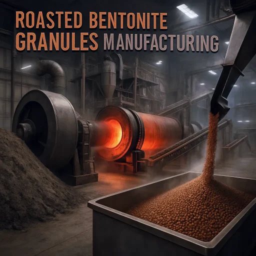 Roasted Bentonite Granules Manufacturing Industry. Bentonite Clay Granules
