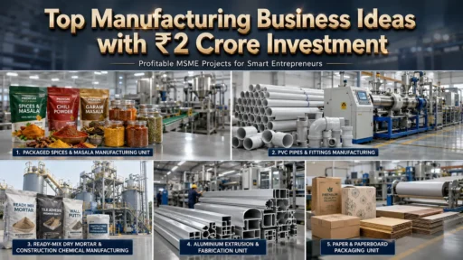 ₹2 Crore Manufacturing Business Ideas in India
