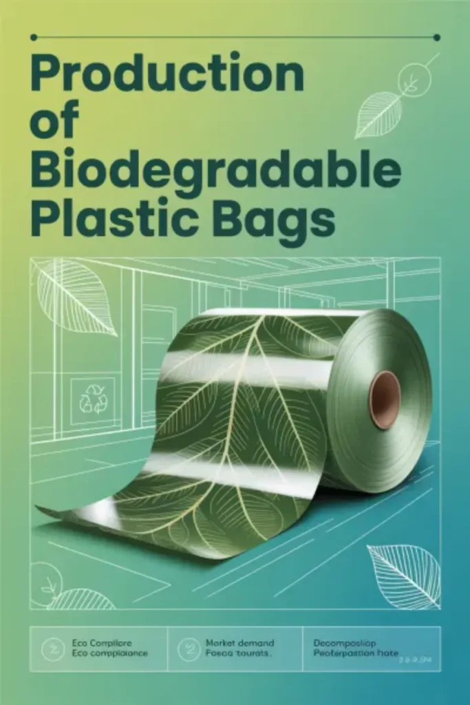 Production of biodegradable plastic bags