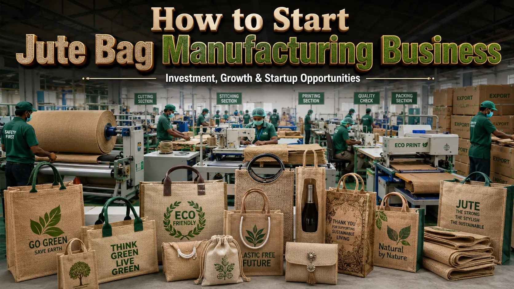 Jute Bag Manufacturing Business: Cost, Profit & Project Report