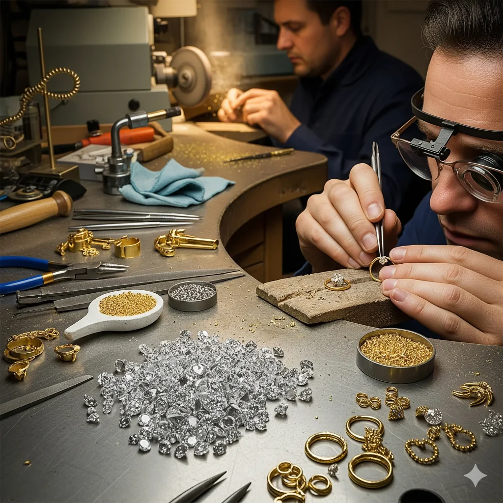 Manufacturing of Gold and Diamond Jewellery