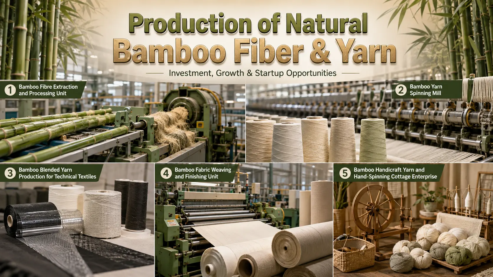 Natural Bamboo Fiber & Yarn Business