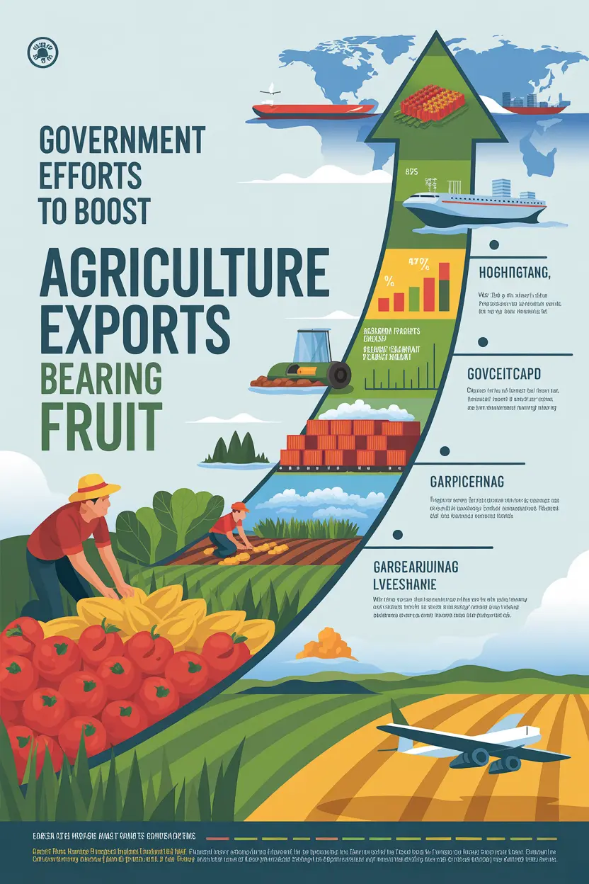 GOVERNMENT EFFORTS TO BOOST AGRICULTURE EXPORTS BEARING FRUIT