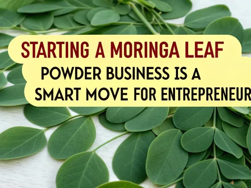 Moringa Leaf Powder business