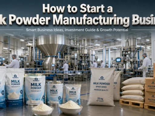 Milk powder manufacturing plant process with spray drying equipment in dairy industry