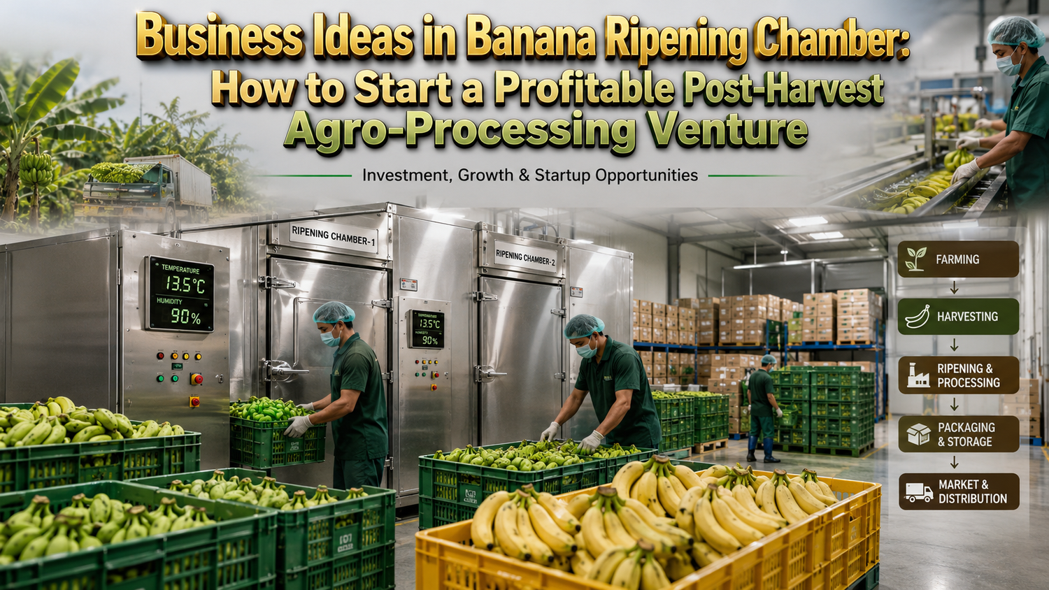Banana ripening chamber business setup in India