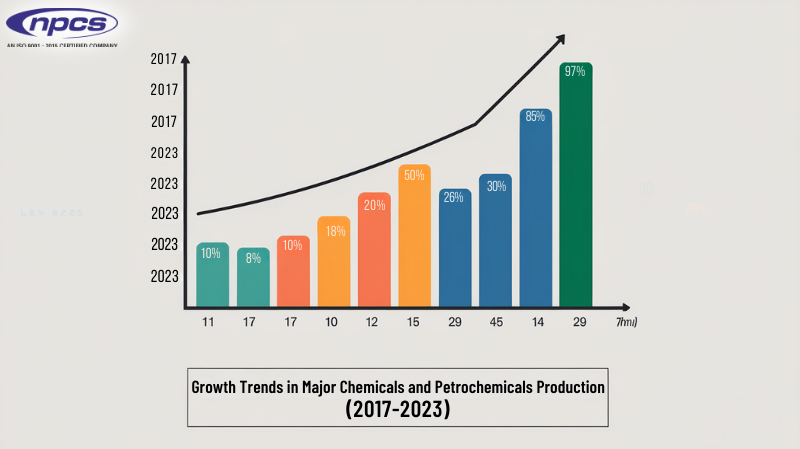 Growth Trends in Major Chemicals and Petrochemicals Production (2017-2023)