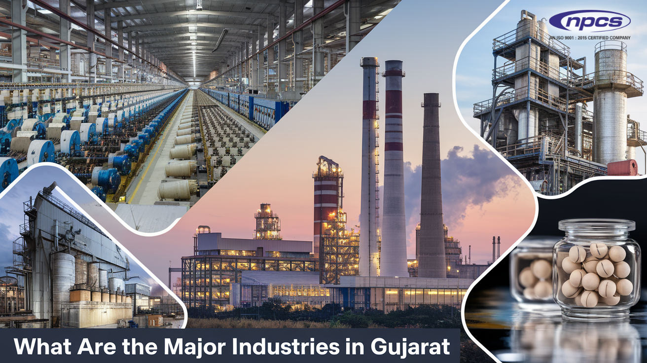 What are the major industries in Gujarat