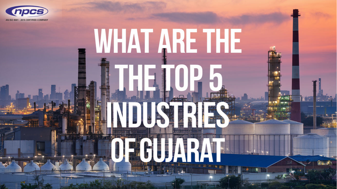 What are the top 5 industries of Gujarat
