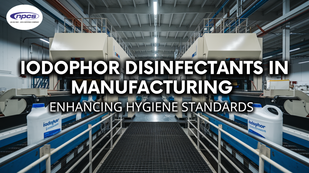 Iodophor disinfectants in manufacture