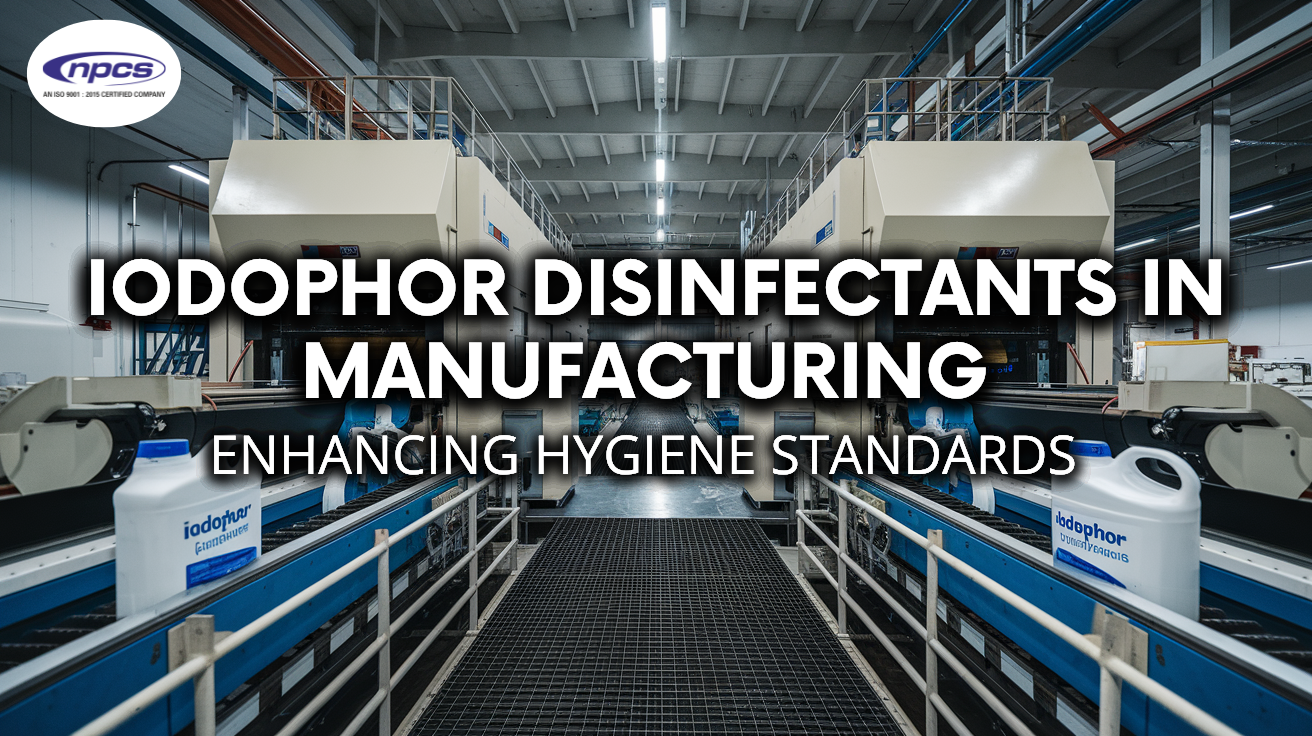 Iodophor disinfectants in manufacture