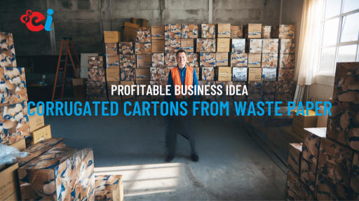 Corrugated carton manufacturing process using recycled waste paper