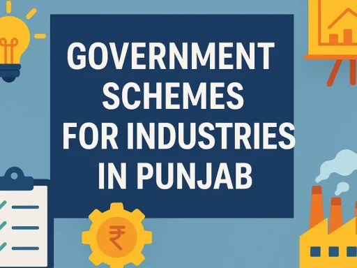 government schemes for industries in Punjab