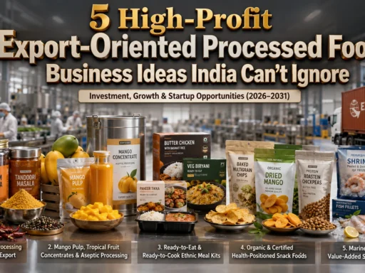 Processed Food Export Business Ideas India