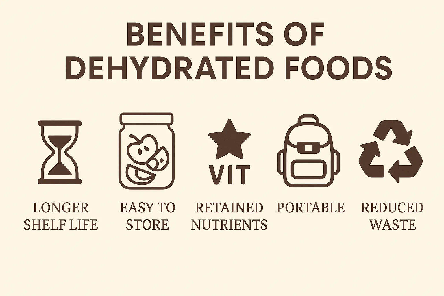 dehydrated fruits and vegetables