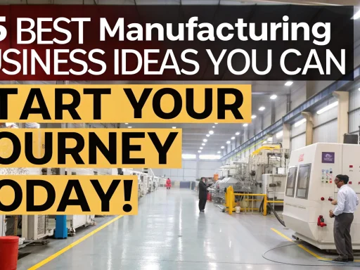Best Manufacturing Business Ideas