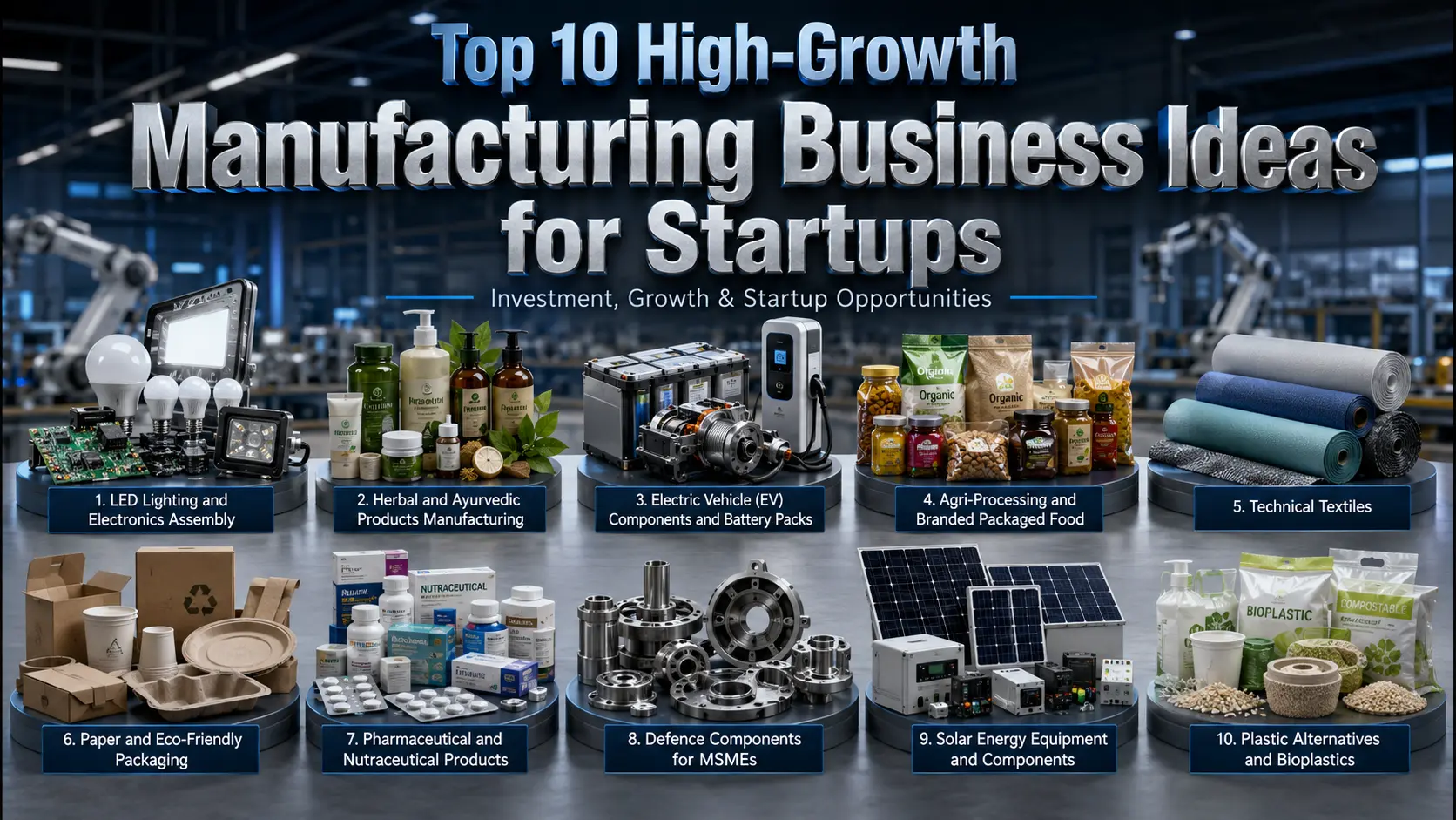 High Growth Manufacturing Business Ideas India