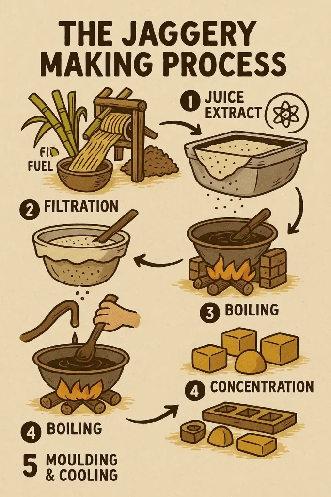 Jaggery Making Process