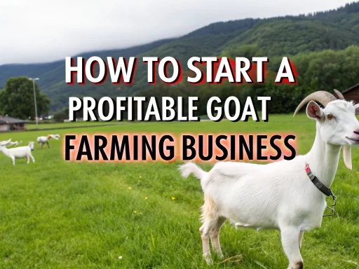 Goat farming business