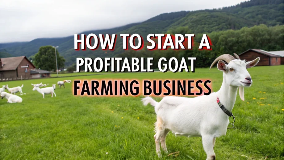 Goat farming business