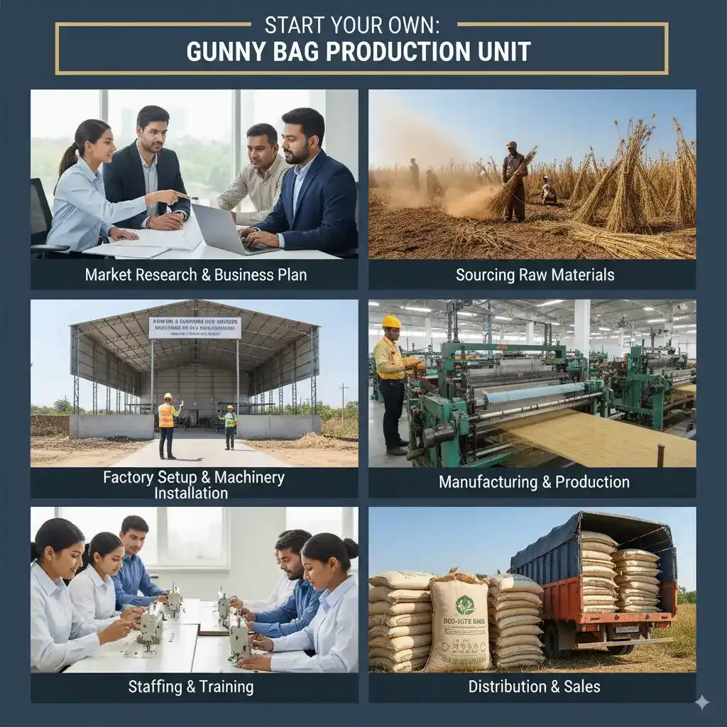 Gunny Bags (Jute Bags) Manufacturing