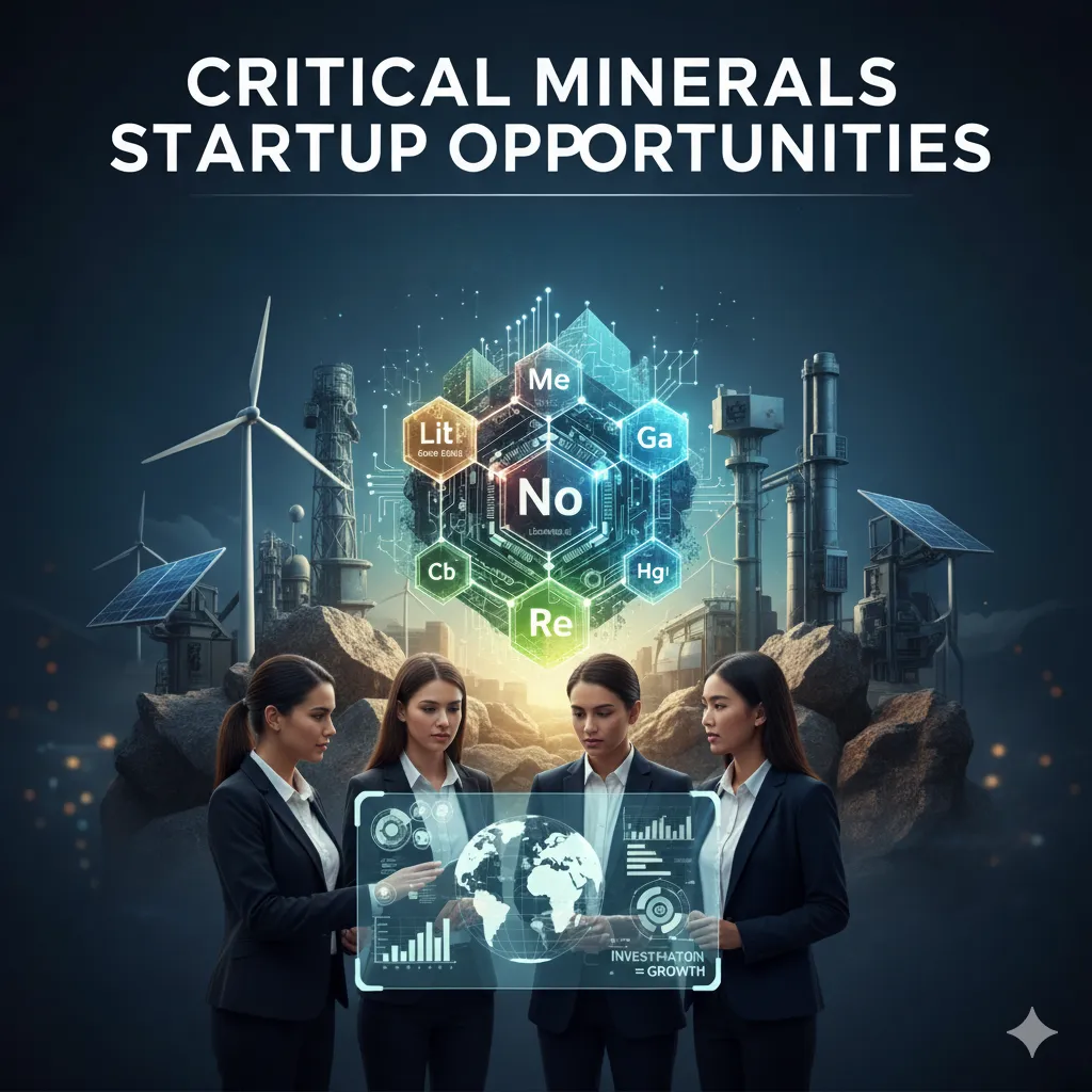 Critical minerals startup opportunities India