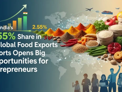 India global food export share
