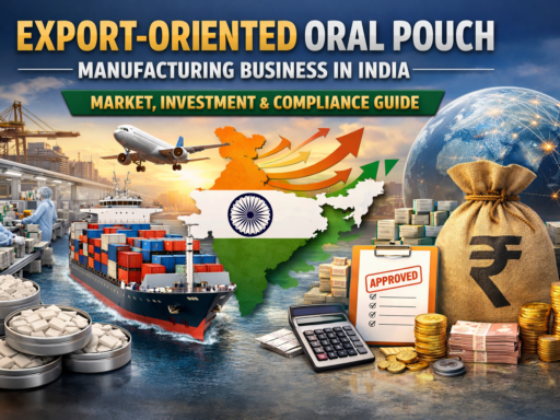 Nicotine pouch manufacturing plant in India for export production