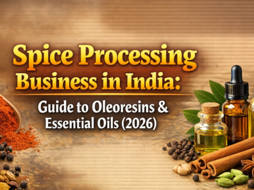 Chilli oleoresins processing plant in India for spice processing business