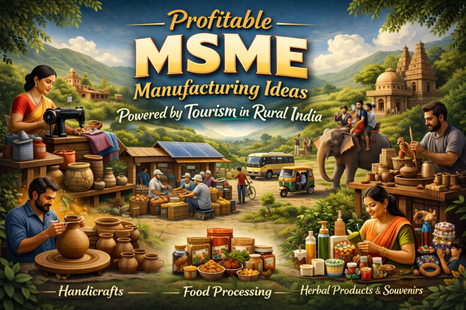 Eco-friendly packaging and travel products made by rural MSMEs for tourism markets