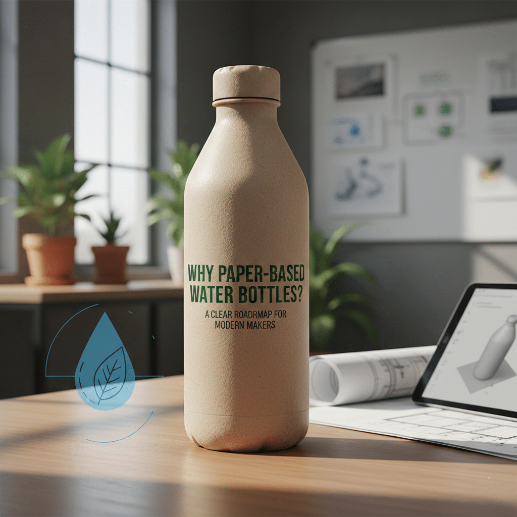 Paper-based water bottle as a sustainable alternative to plastic packaging in India