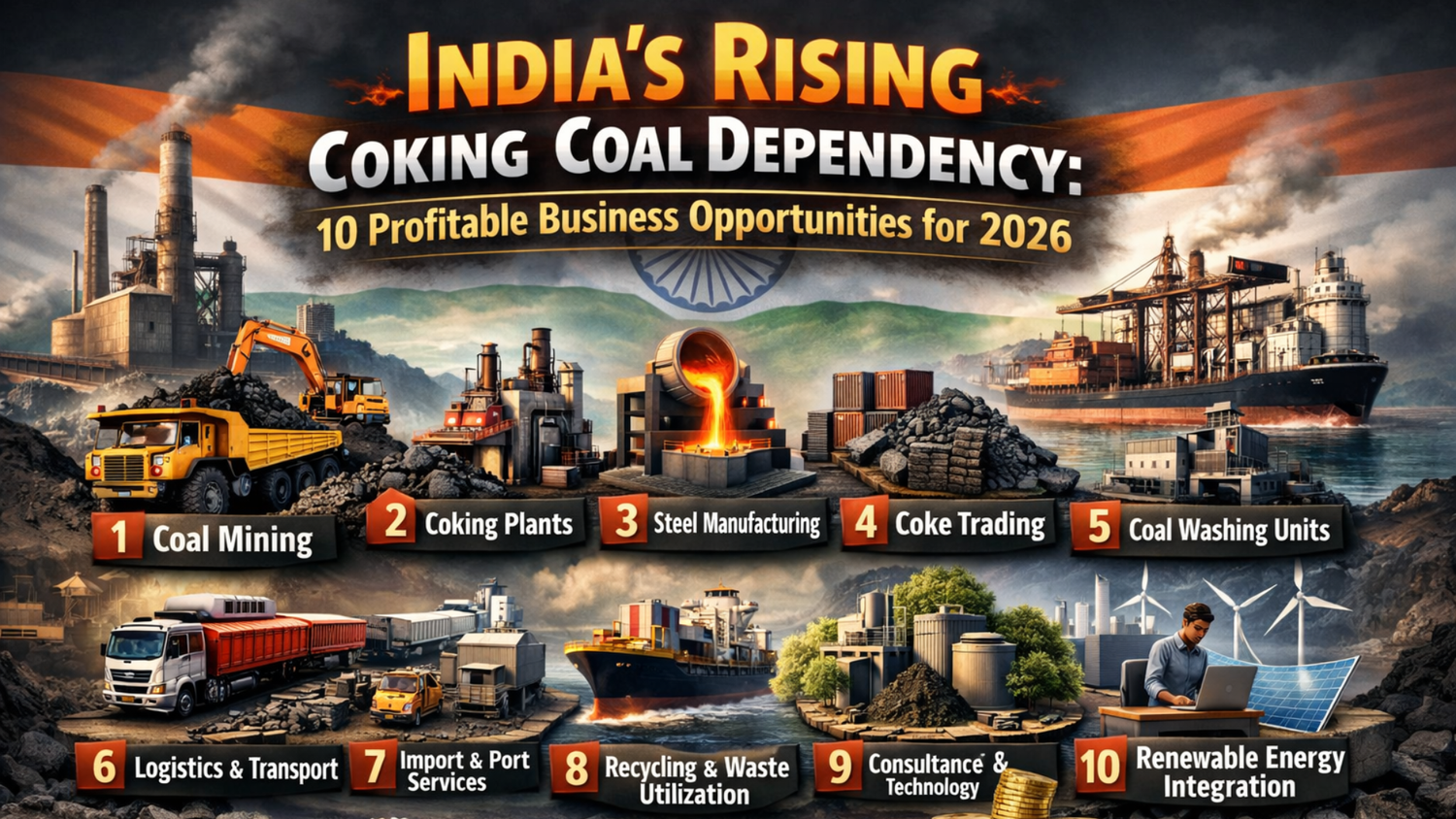 Coal washing plant for coking coal in India