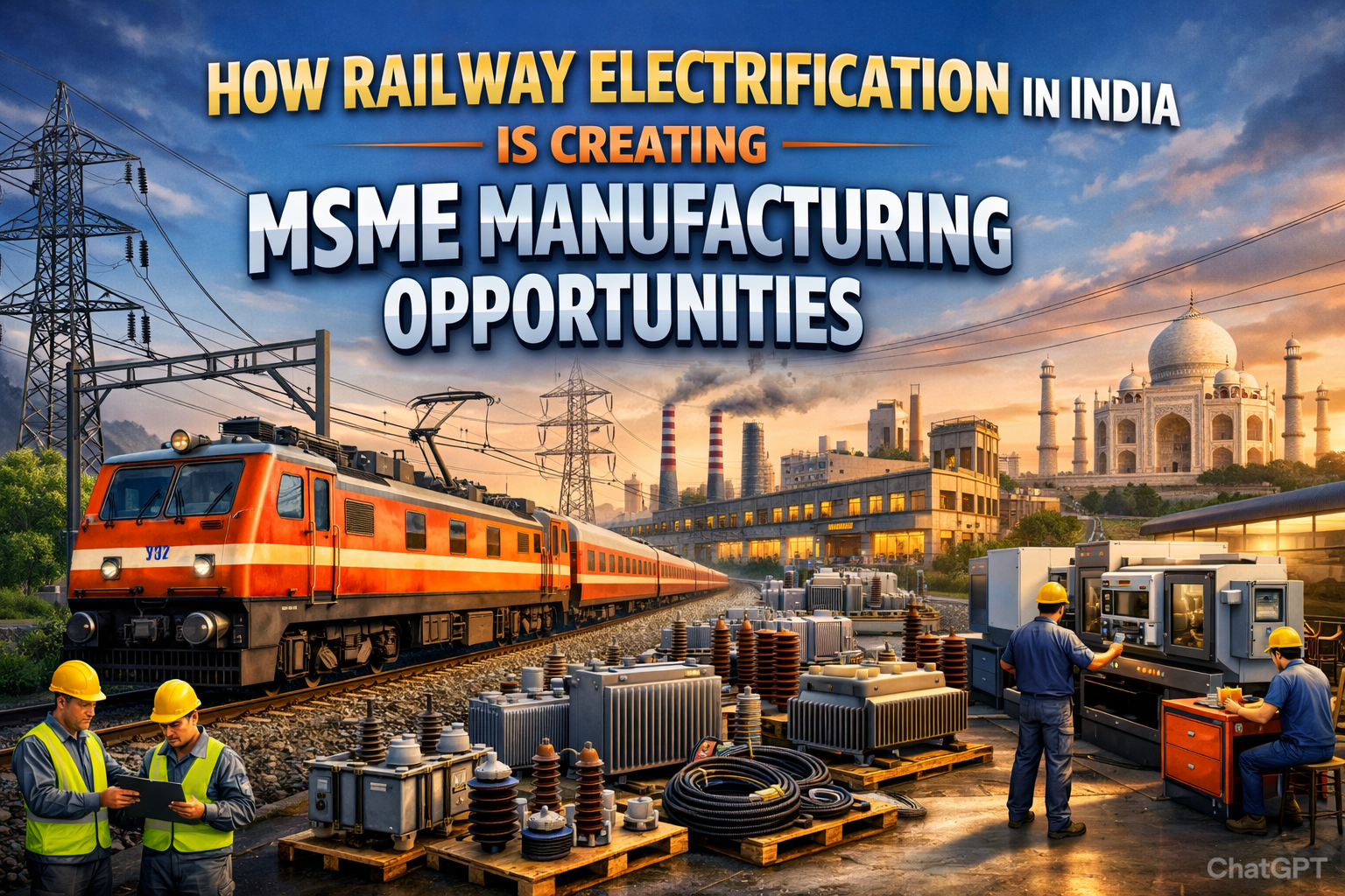 Railway electrification infrastructure creating business opportunities for MSME manufacturers in India