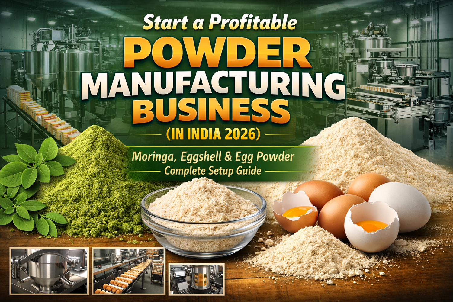 powder manufacturing machinery setup in India