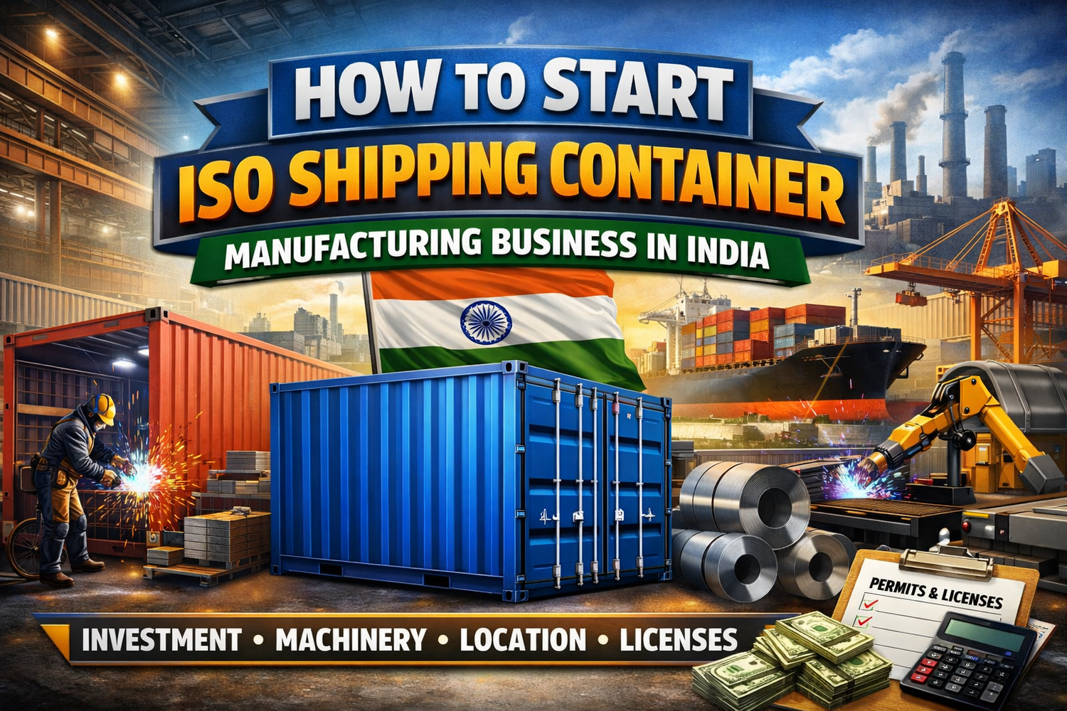 shipping container welding and fabrication process