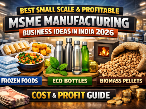 Best MSME Manufacturing Business Ideas 2026