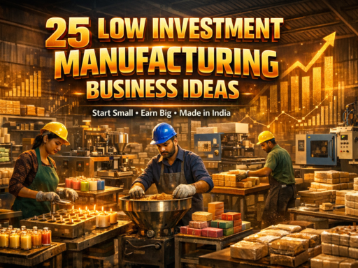 low investment manufacturing business ideas in India