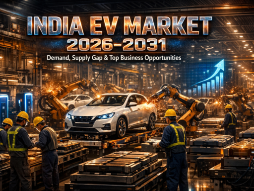 India EV market 2026–2031 growth chart showing projected vehicle sales and market size
