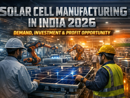 India solar capacity growth till 2026 showing rising demand for solar cell manufacturing