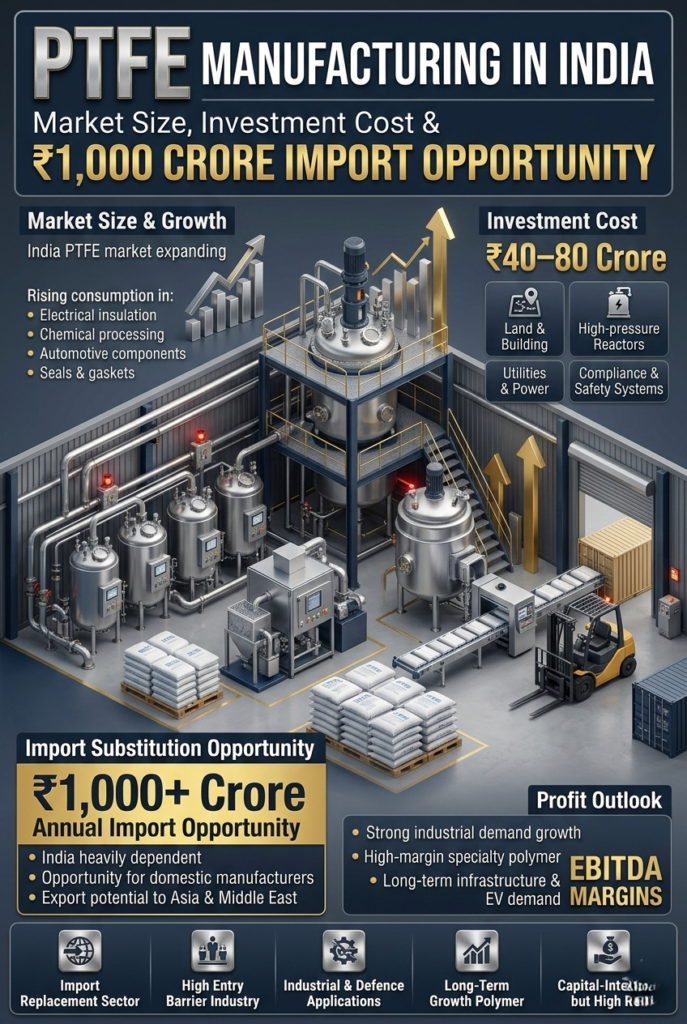 PTFE manufacturing plant in India producing specialty fluoropolymers