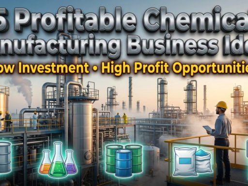 Profitable Chemical Manufacturing Business Ideas in India