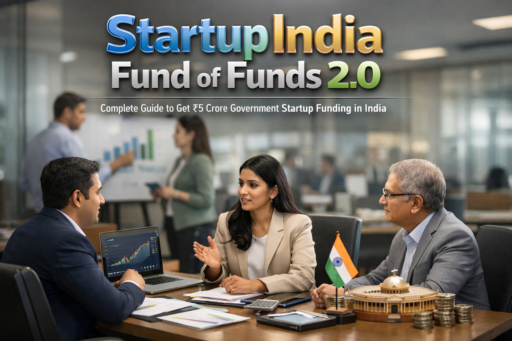 Startup India funding scheme process flow through SIDBI and AIFs