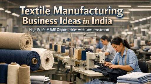 textile manufacturing business in India factory setup MSME
