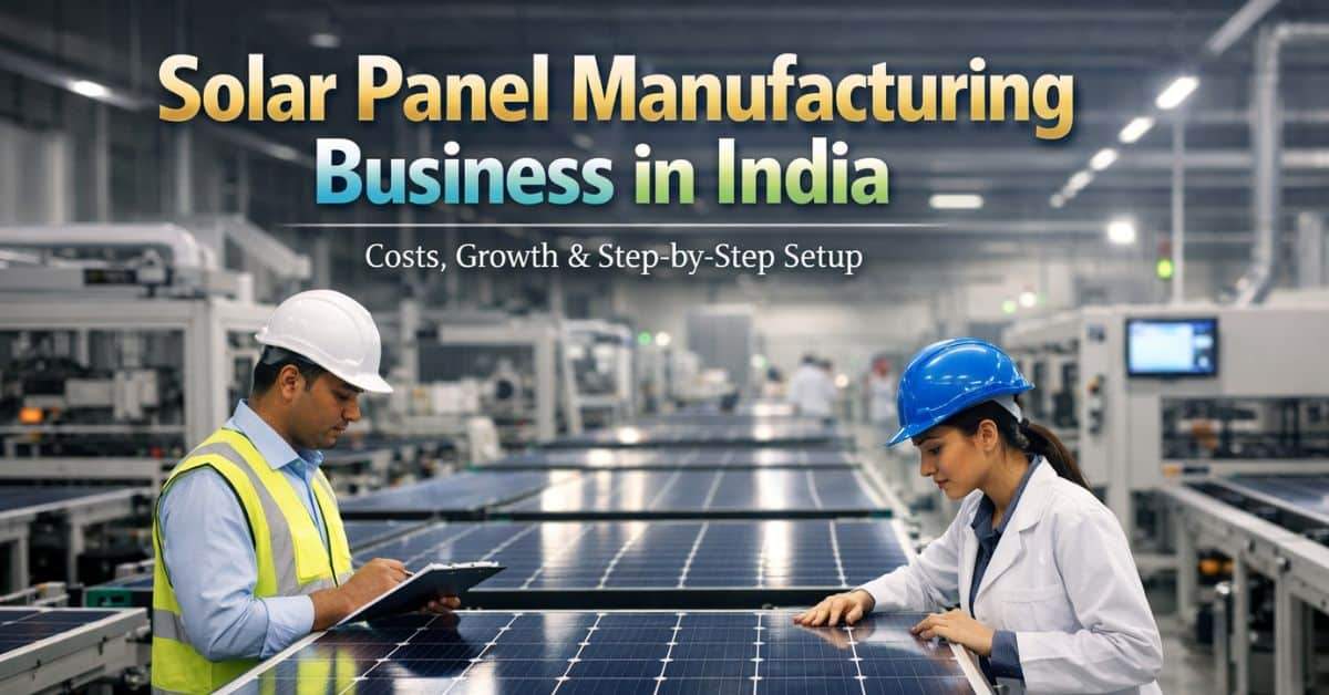 Solar Panel Manufacturing Business