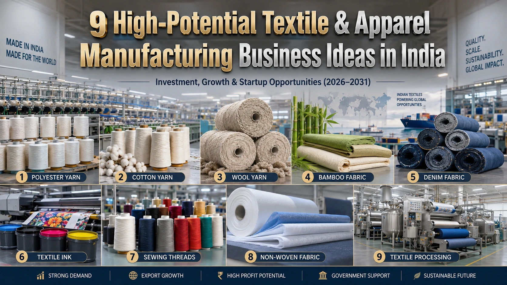 Textile Manufacturing Business Ideas in India