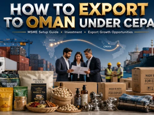 India Oman CEPA Export Guide: MSME Setup