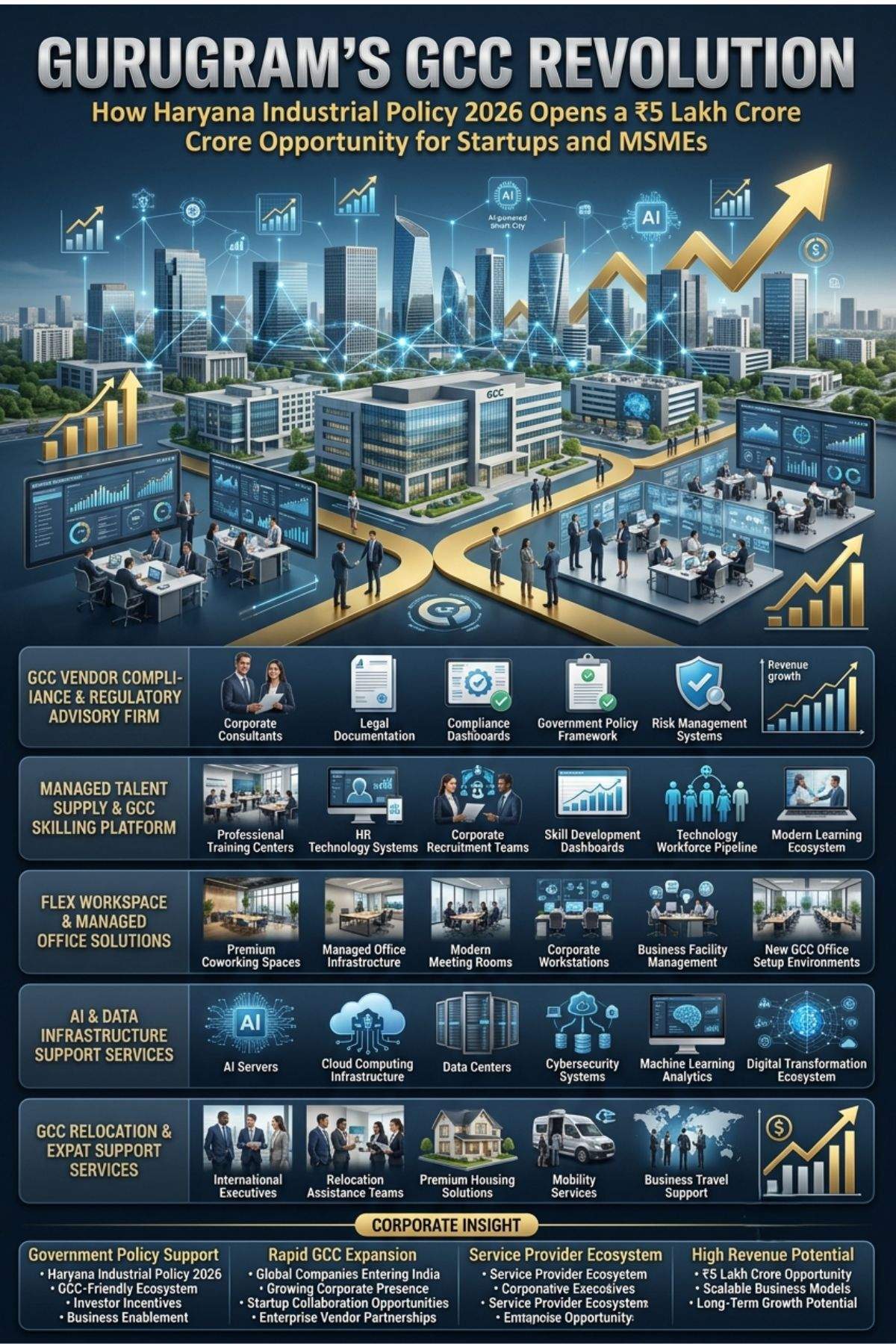 Gurugram GCC Opportunities 2026: 5 Startup Ideas from Haryana
