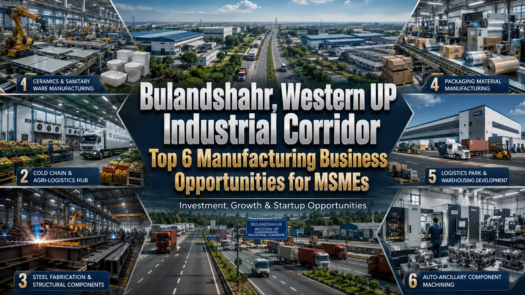Bulandshahr Industrial Corridor manufacturing business opportunities for MSMEs