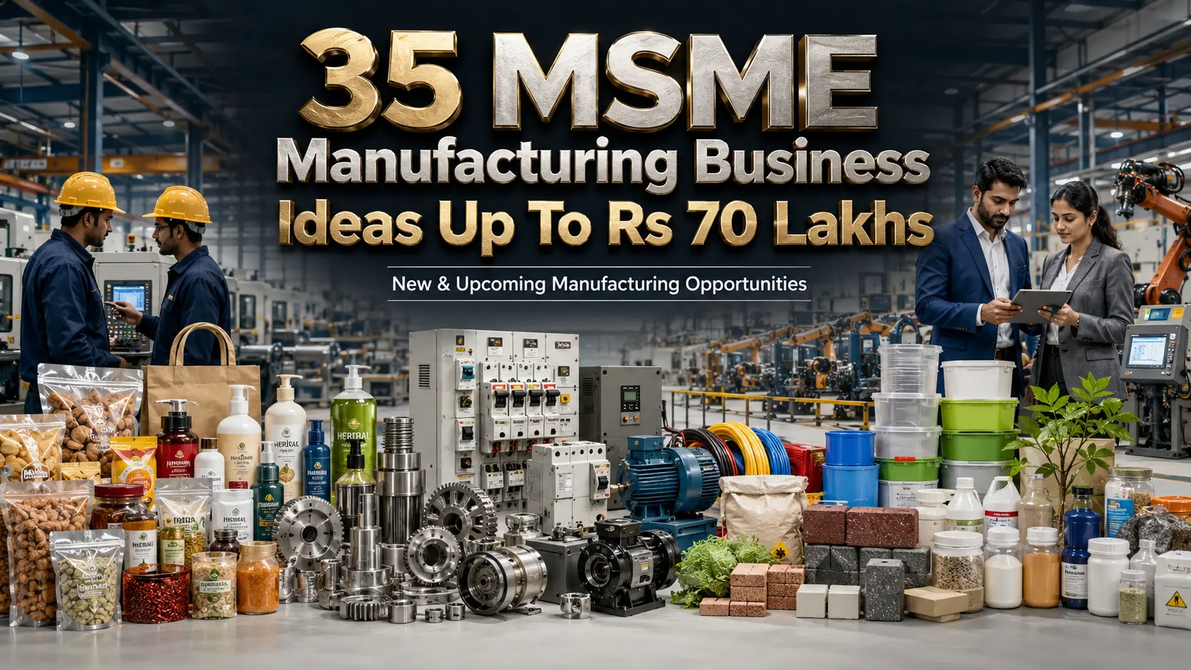MSME Manufacturing Business Ideas in India: 35 Profitable Guide