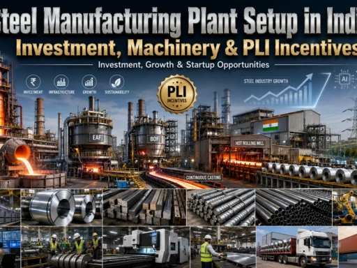 Steel Manufacturing Plant Setup in India: PLI Benefits